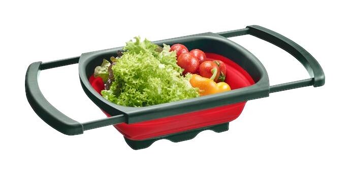 Westmark Küchensieb rot Kunststoff