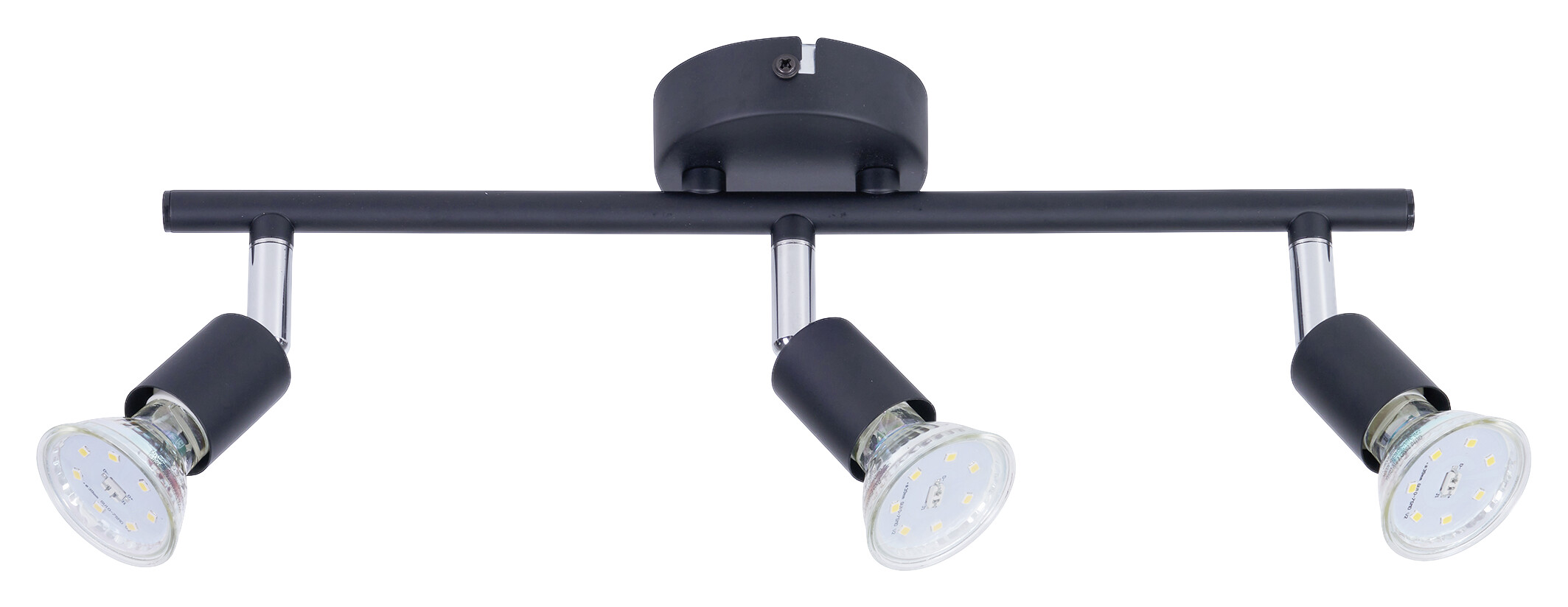 POCOline Spotbalken Boris schwarz B/H/L: ca. 10x8x36 cm 3 Brennstellen