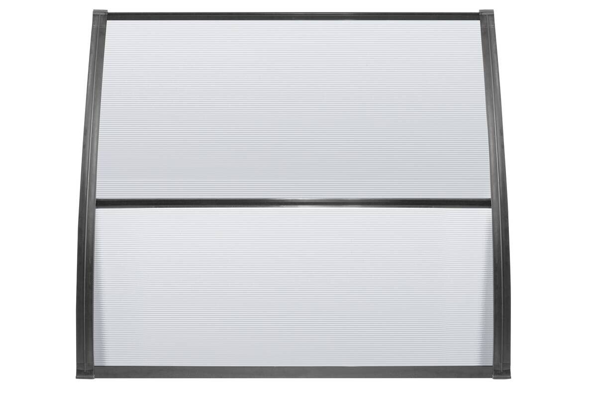 Brosplast Vordach transparent B/H/L: ca. 120x23x105 cm