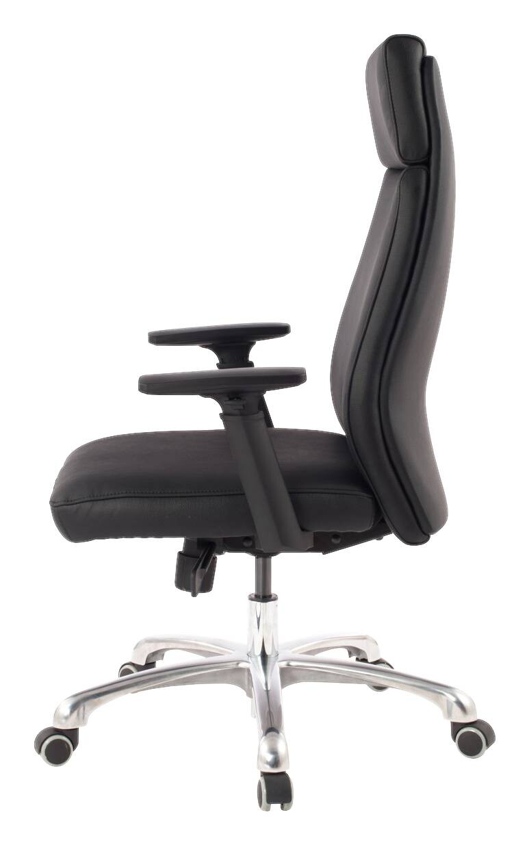 Drehstuhl schwarz Leder