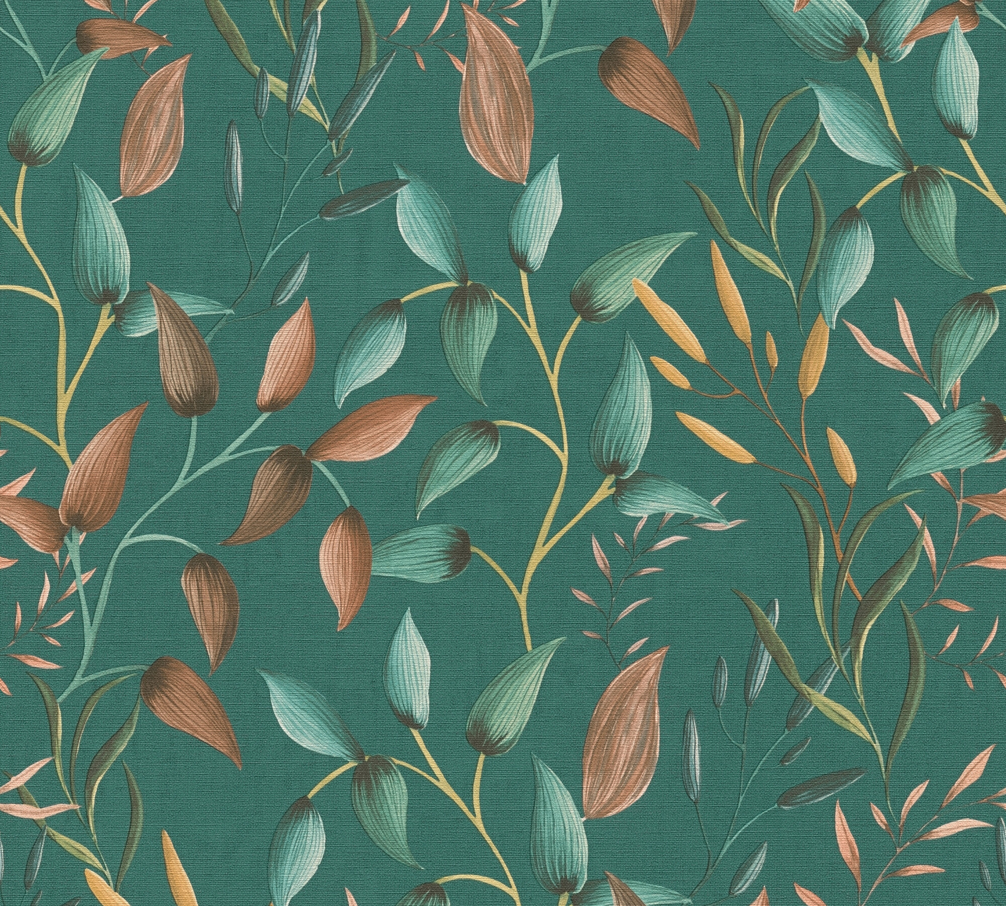 A.S.Creation Vliestapete orange petrol B/H/D: ca. 53x1005x8,2 cm