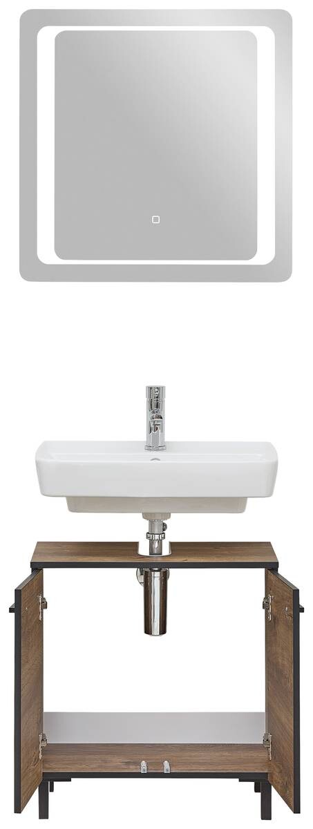 Badezimmer-Set Quickset 374 Eiche Ribeck Nachbildung B/H/T: ca. 70x200x33 cm