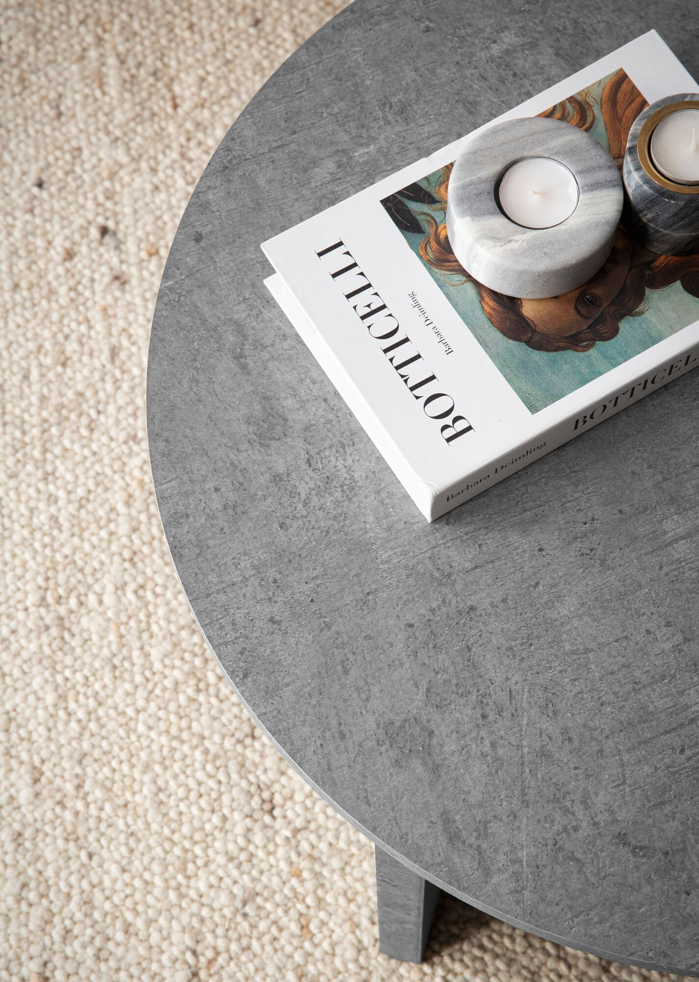 Wohnling Couchtisch Beton B/H/T: ca. 60x33x60 cm