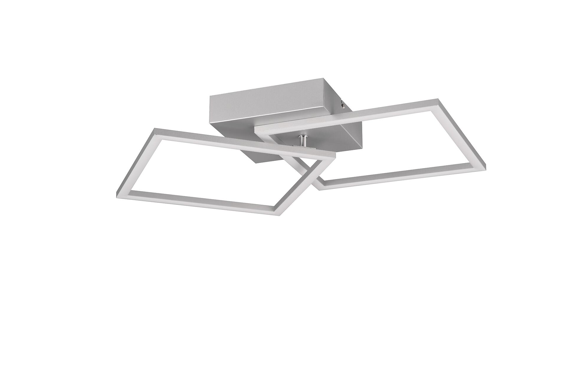 Reality LED-Deckenleuchte Trail titanfarbig Metall B/H/T: ca. 60x7x35 cm 1 Brennstellen