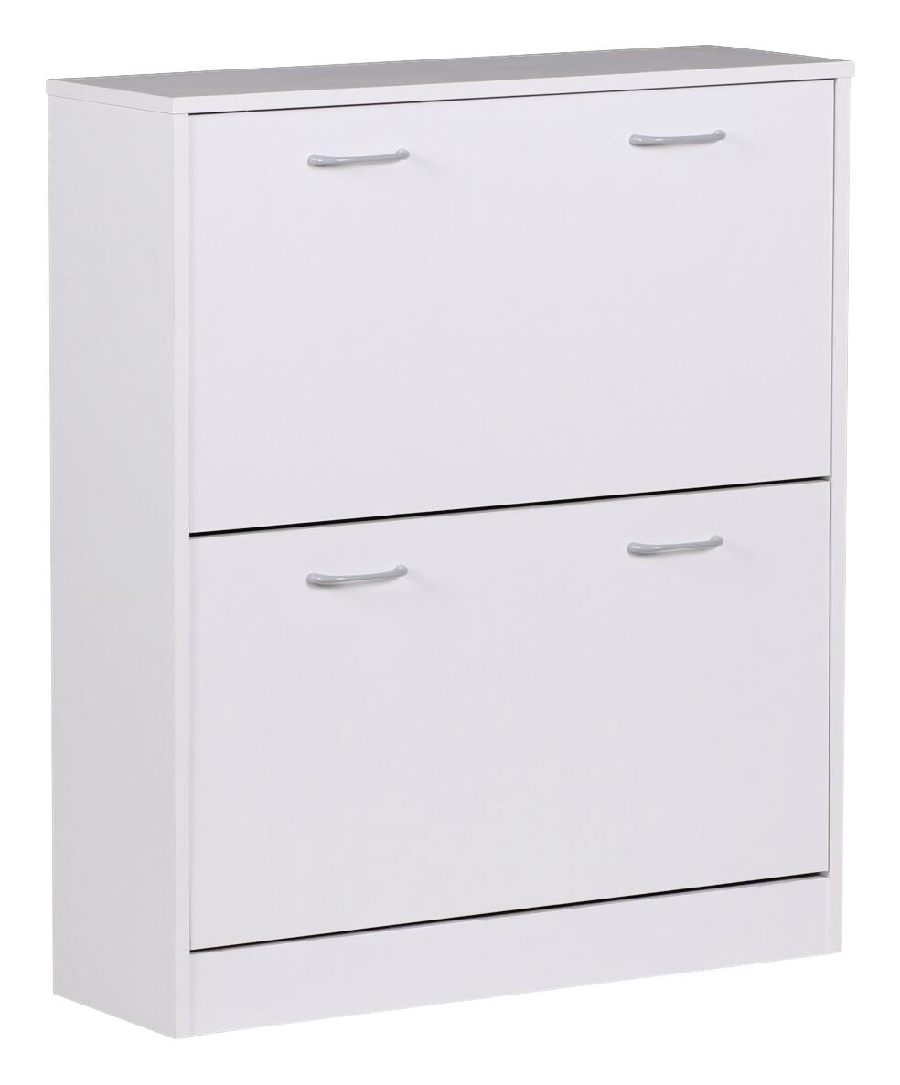 Schuhschrank weiß grau B/H/T: ca. 75x87x24 cm