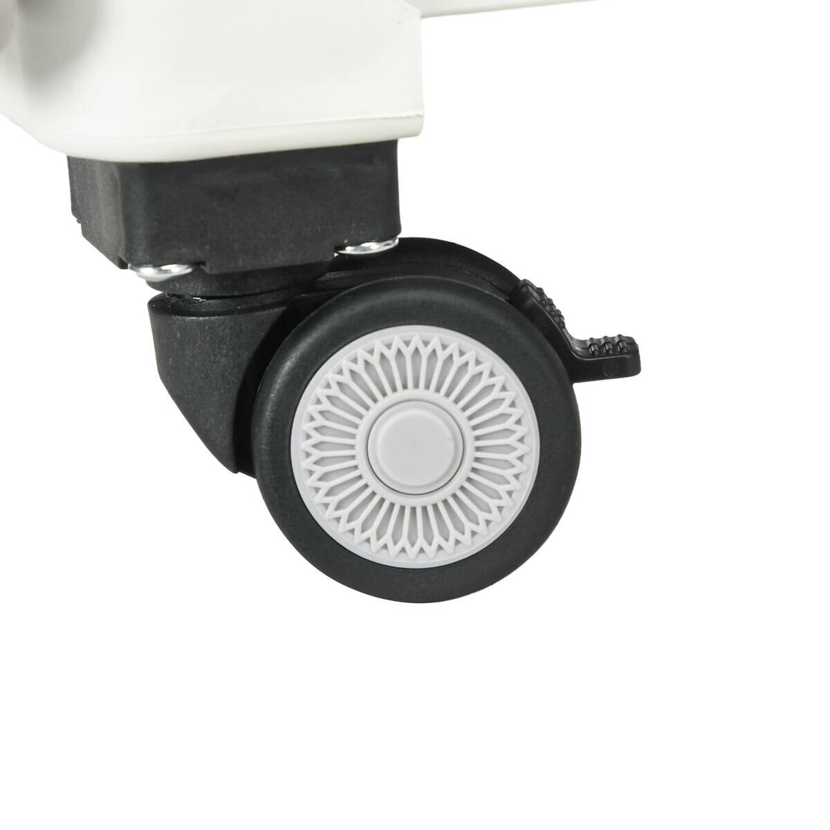 HOMCOM Haushaltshelfer weiß Edelstahl B/H/L: ca. 48x52x100 cm