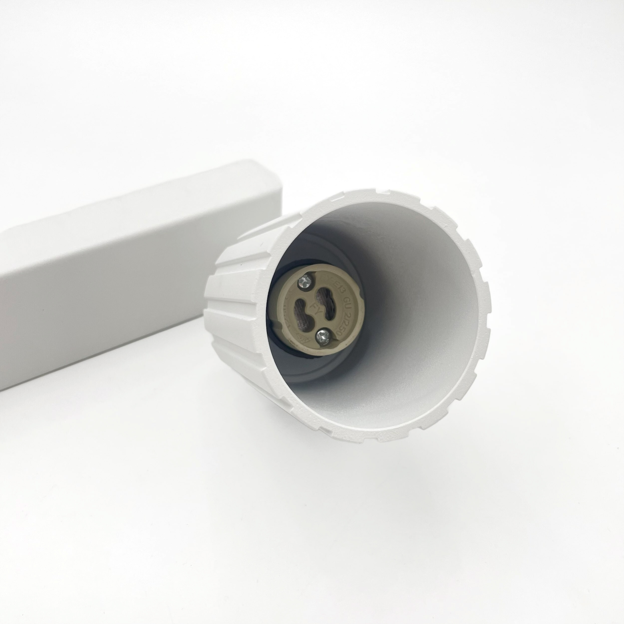 Lamkur Strahler Prisma weiß Stahl B/H/L: ca. 6,5x16,5x30 cm 2 Brennstellen