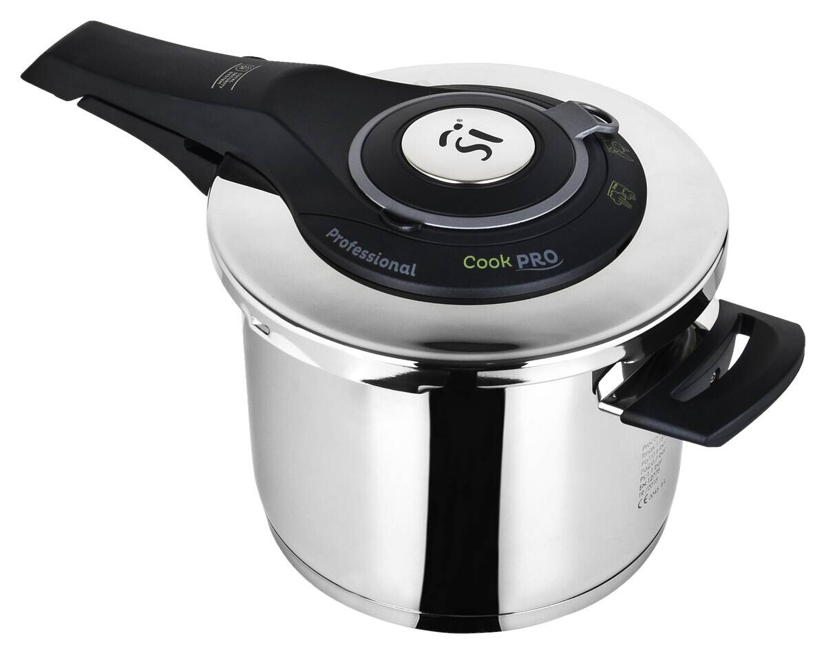 SAN IGNACIO Schnellkochtopf PRO silber Edelstahl D: ca. 22 cm