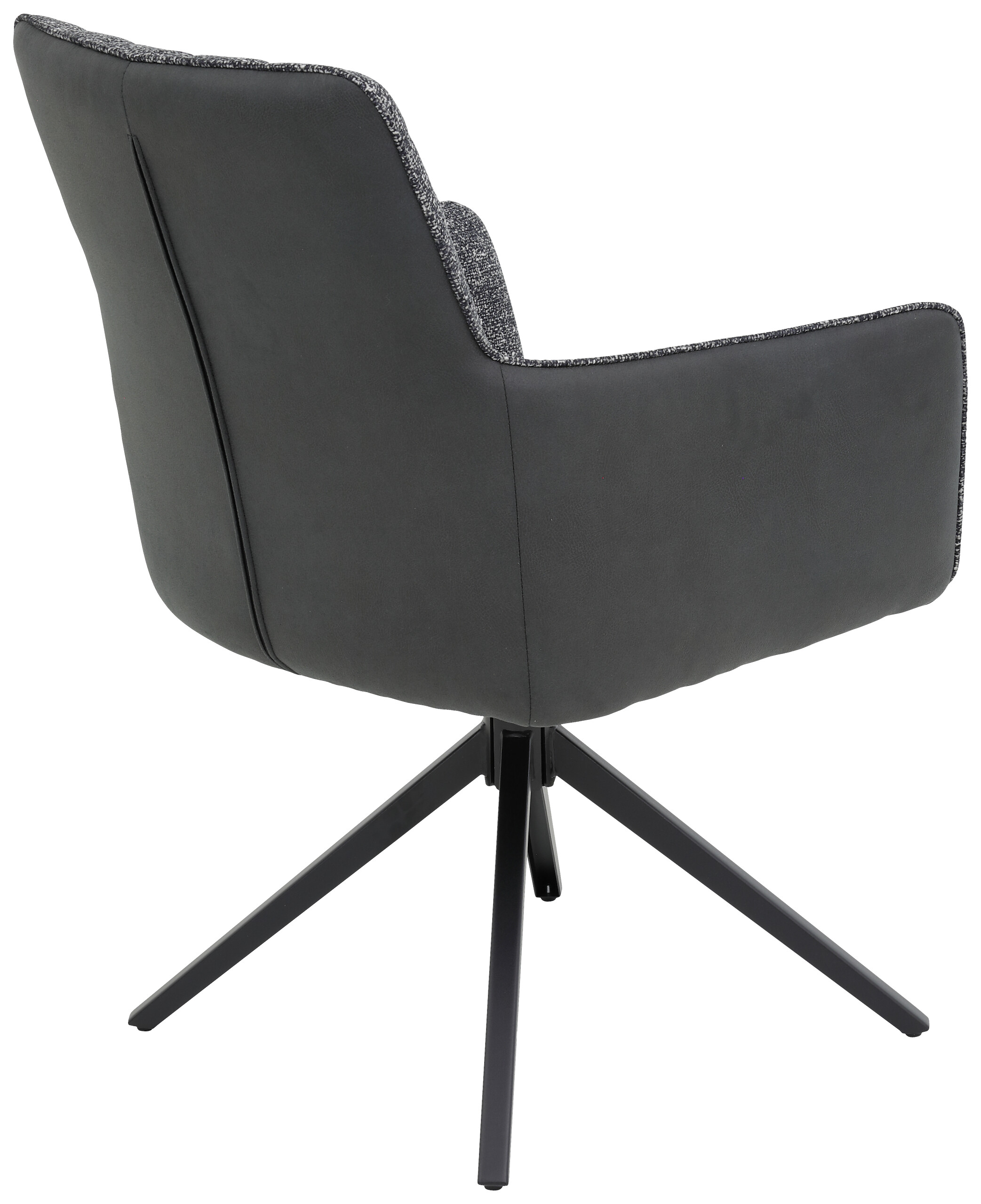 Sessel Udine, 2er-Set anthrazit Webstoff Microfaser B/H/T: ca. 62x90,5x66 cm