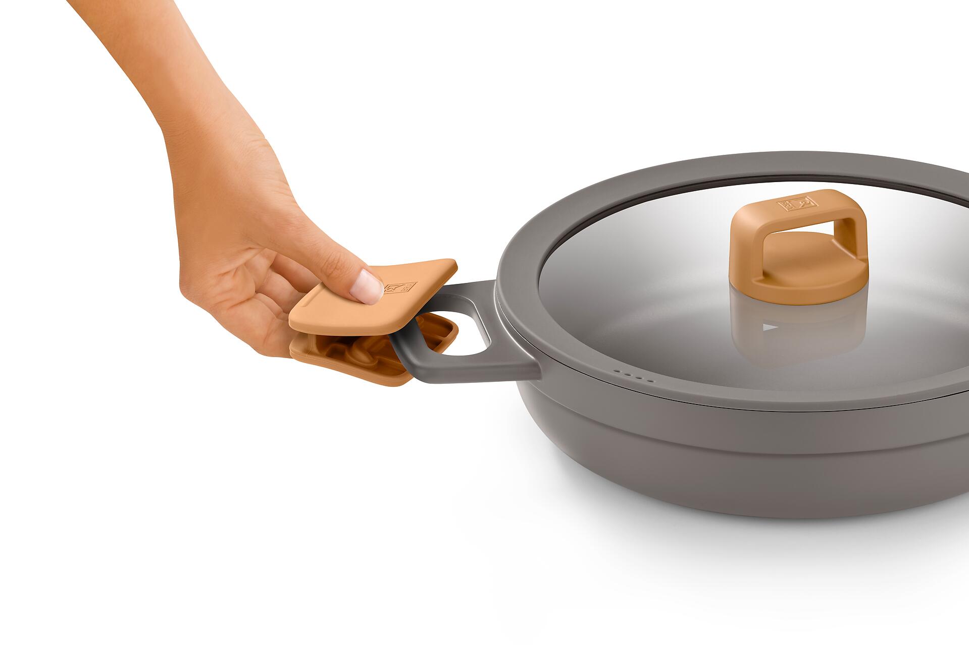 BRA Kochgeschirrset Compac anthrazit Aluminium 4 tlg.