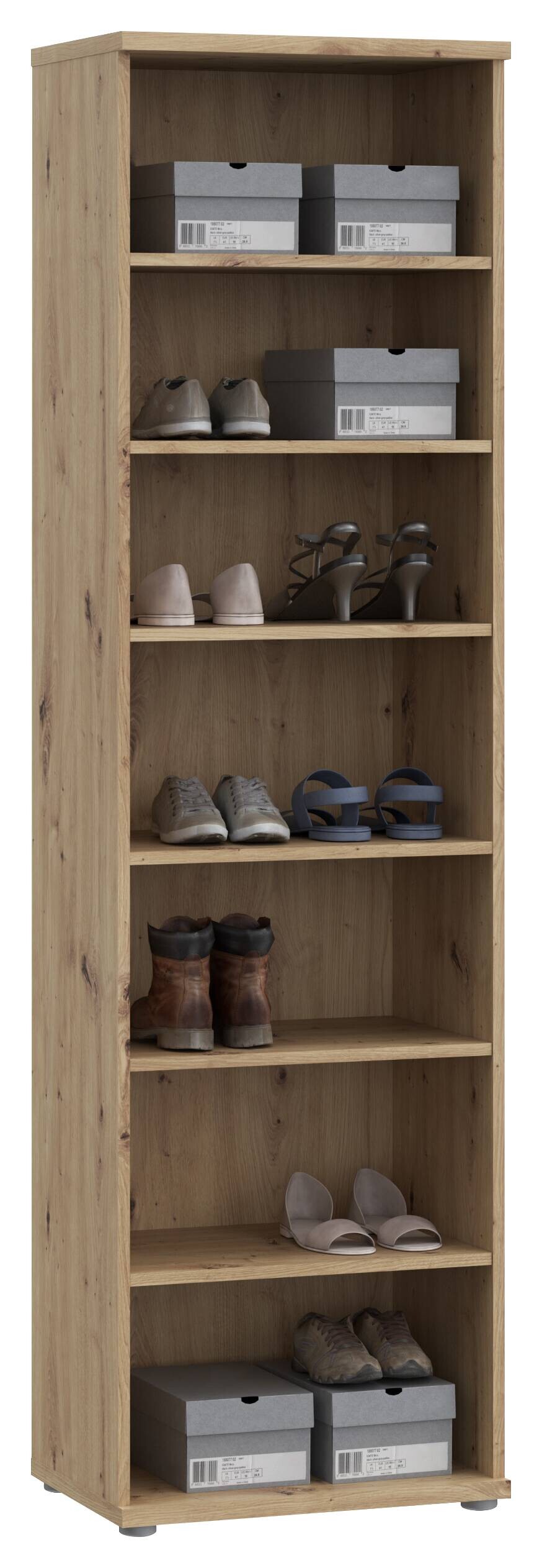 Mehrzweckschrank Eiche Artisan Nachbildung B/H/T: ca. 50x179x35 cm