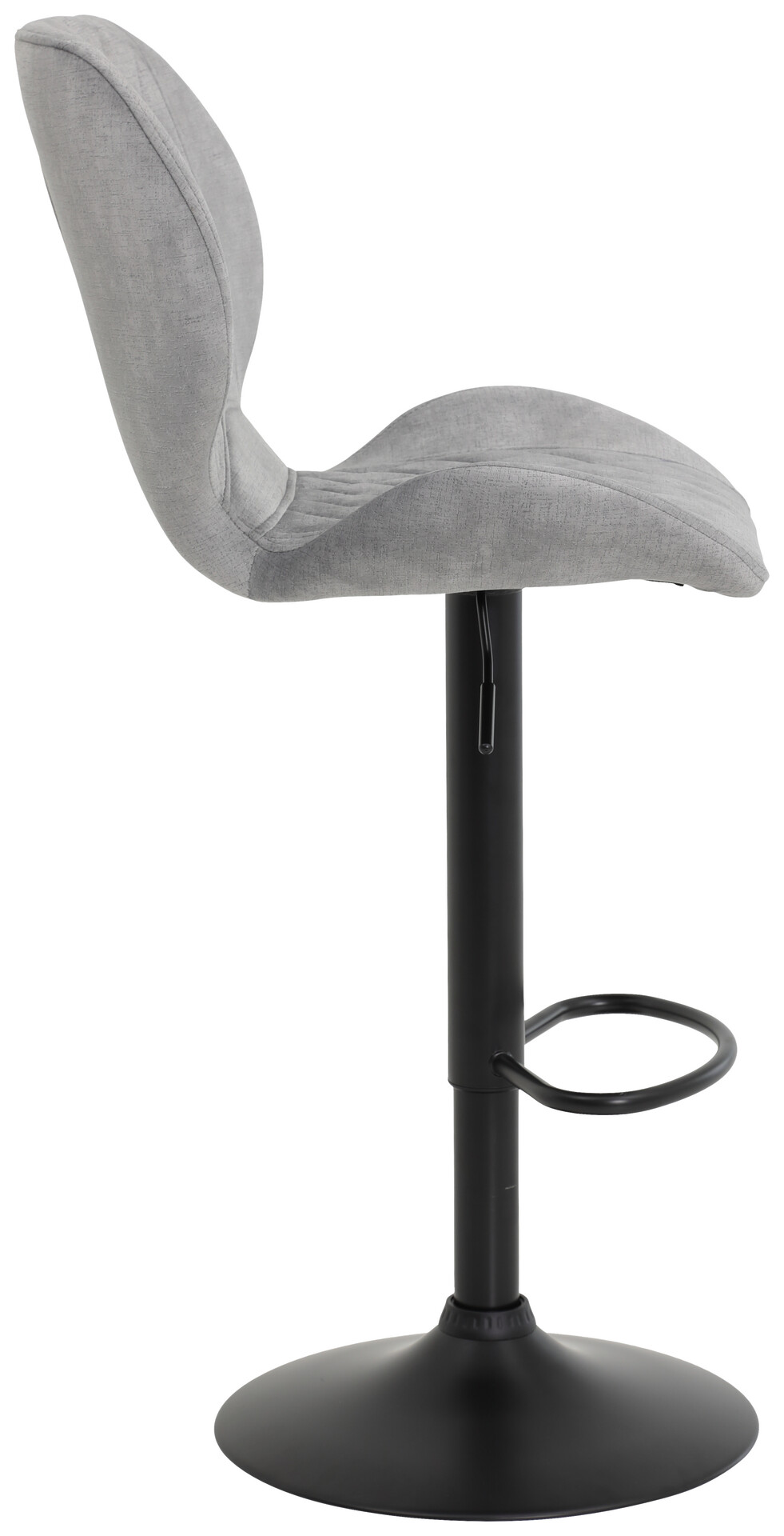 Barhocker Laila 2er Set grau Vintage Samtoptik B/H/T: ca. 42x117x51 cm