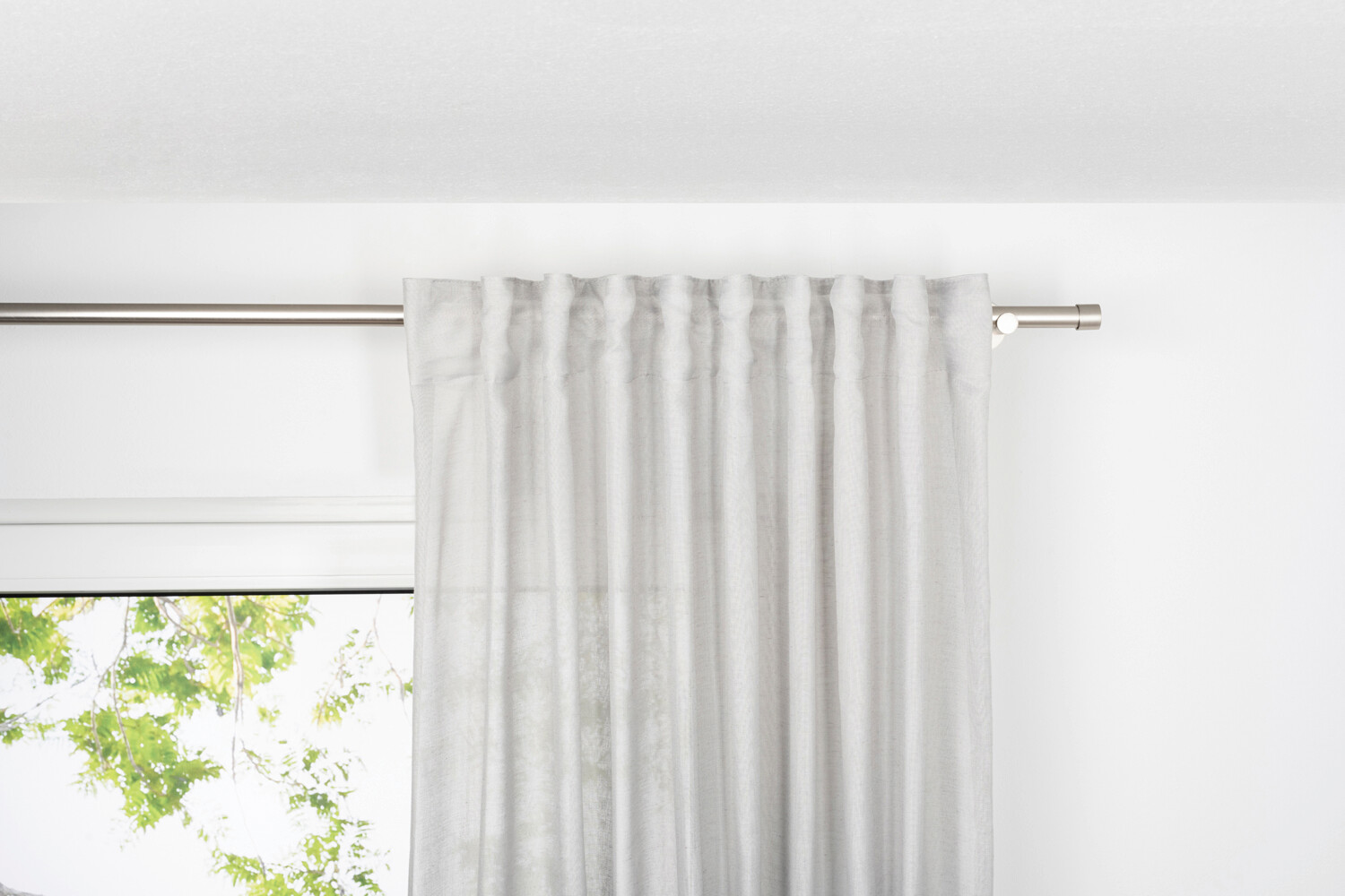 Kombivorhang BREEZE grau B/L: ca. 135x245 cm