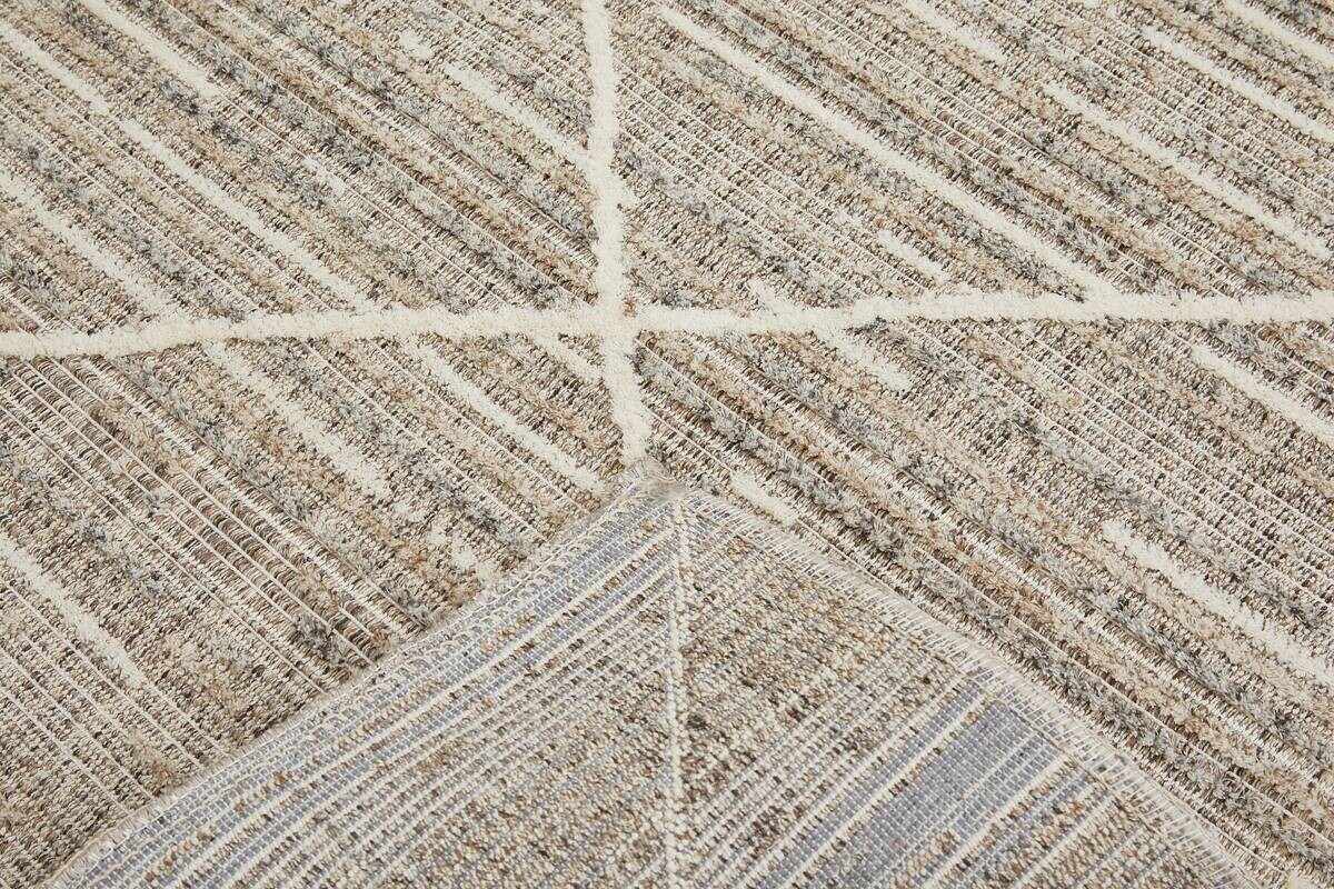 Webteppich Crosby graubraun B/L: ca. 120x170 cm