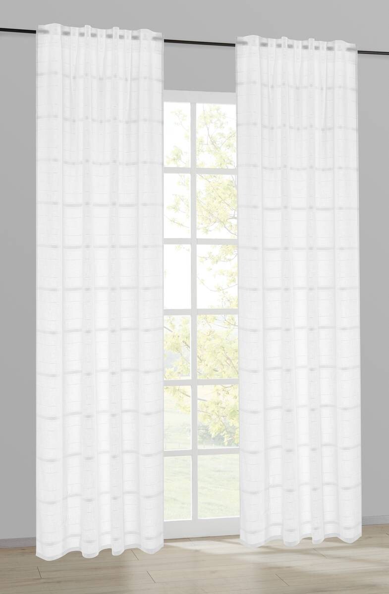 POCOline Kombivorhang Mascha weiß B/L: ca. 140x245 cm