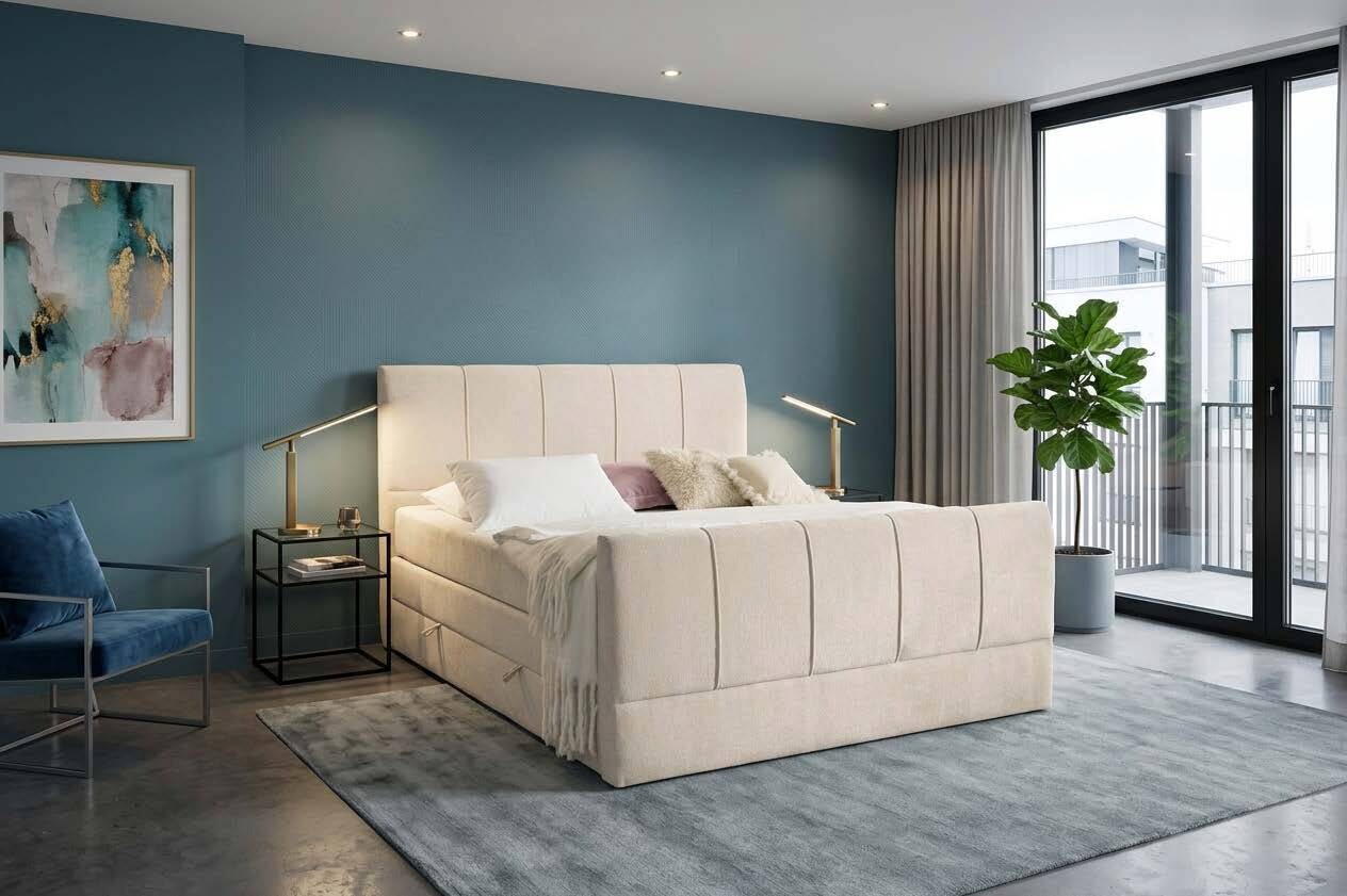 Boxspringbett Harmony creme Liegefläche B/L: ca. 160x200 cm Boxspringbett Harmony creme Liegefläche B/L: ca. 160x200 cm