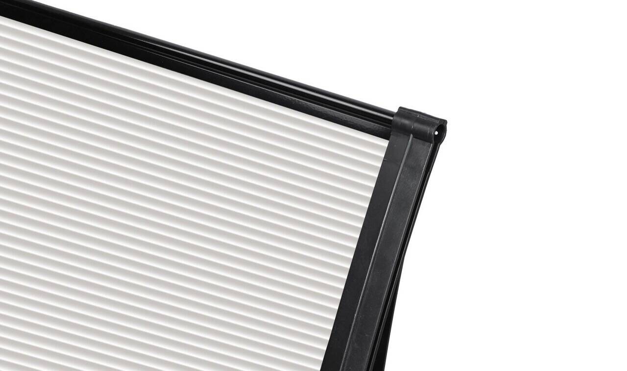 Brosplast Vordach Crocus transparent B/H/L: ca. 120x23x80 cm