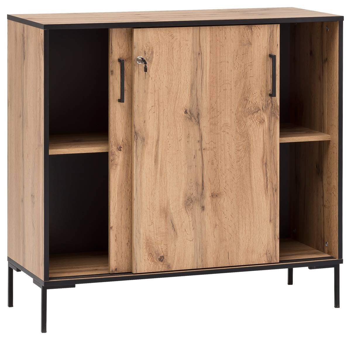 Midischrank Serie 2000 Eiche Landhaus Nachbildung B/H/T: ca. 100,1x96,6x41 cm