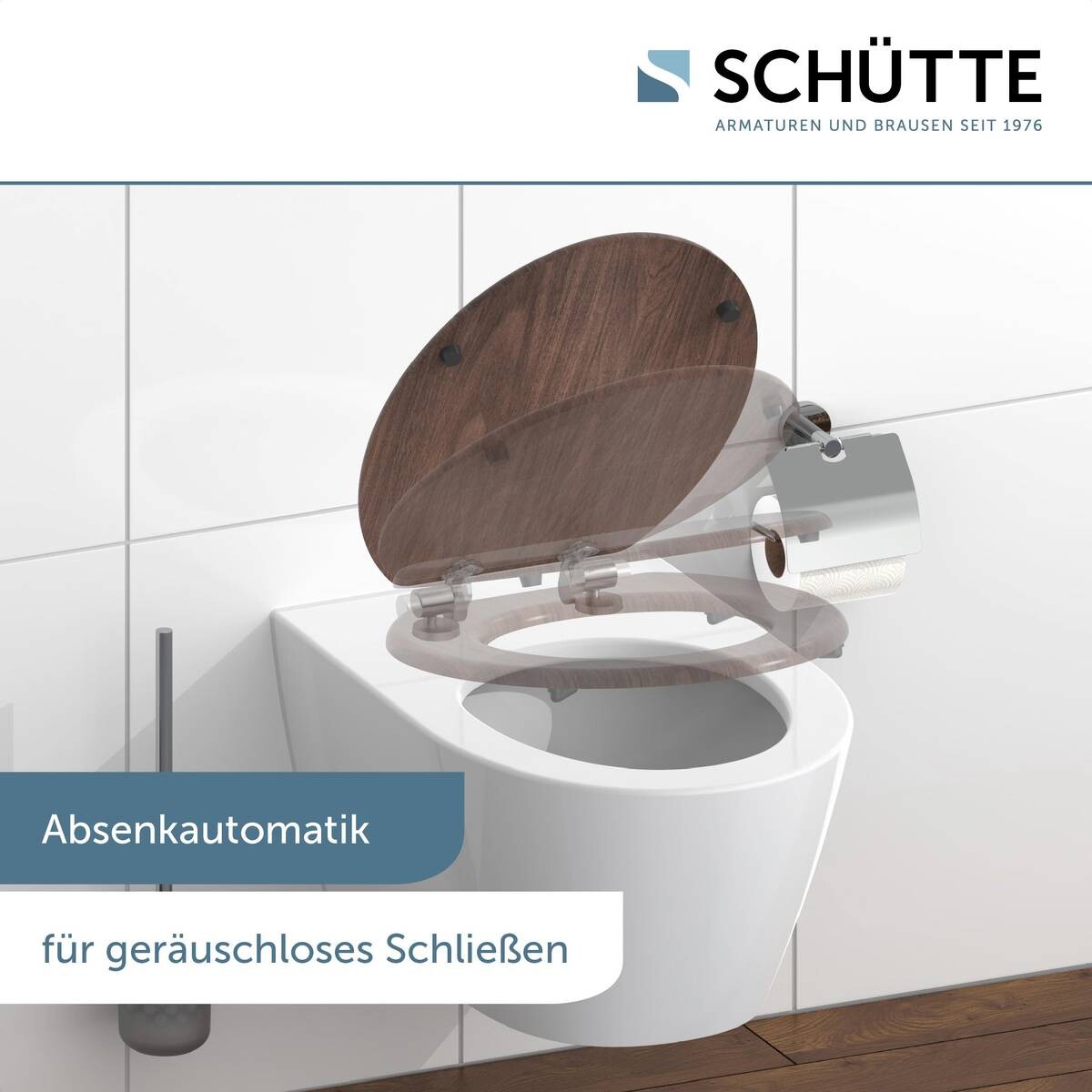Schütte WC-Sitz DARK WOOD MDF