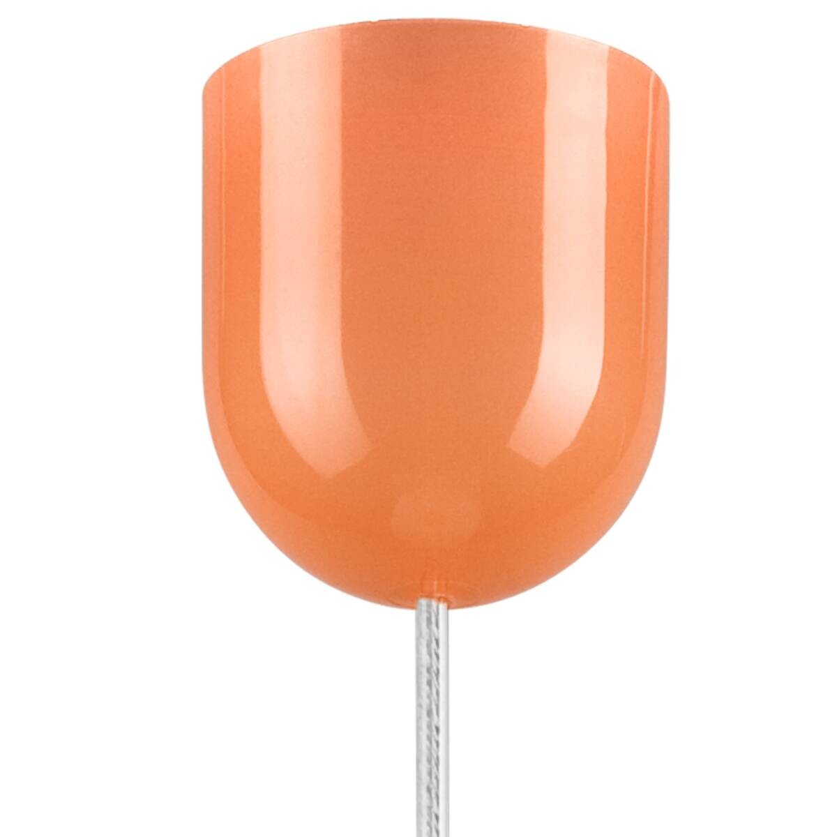 Lamkur Hängeleuchte orange Glas B/H/L: ca. 31x17x31 cm E27 1 Brennstellen