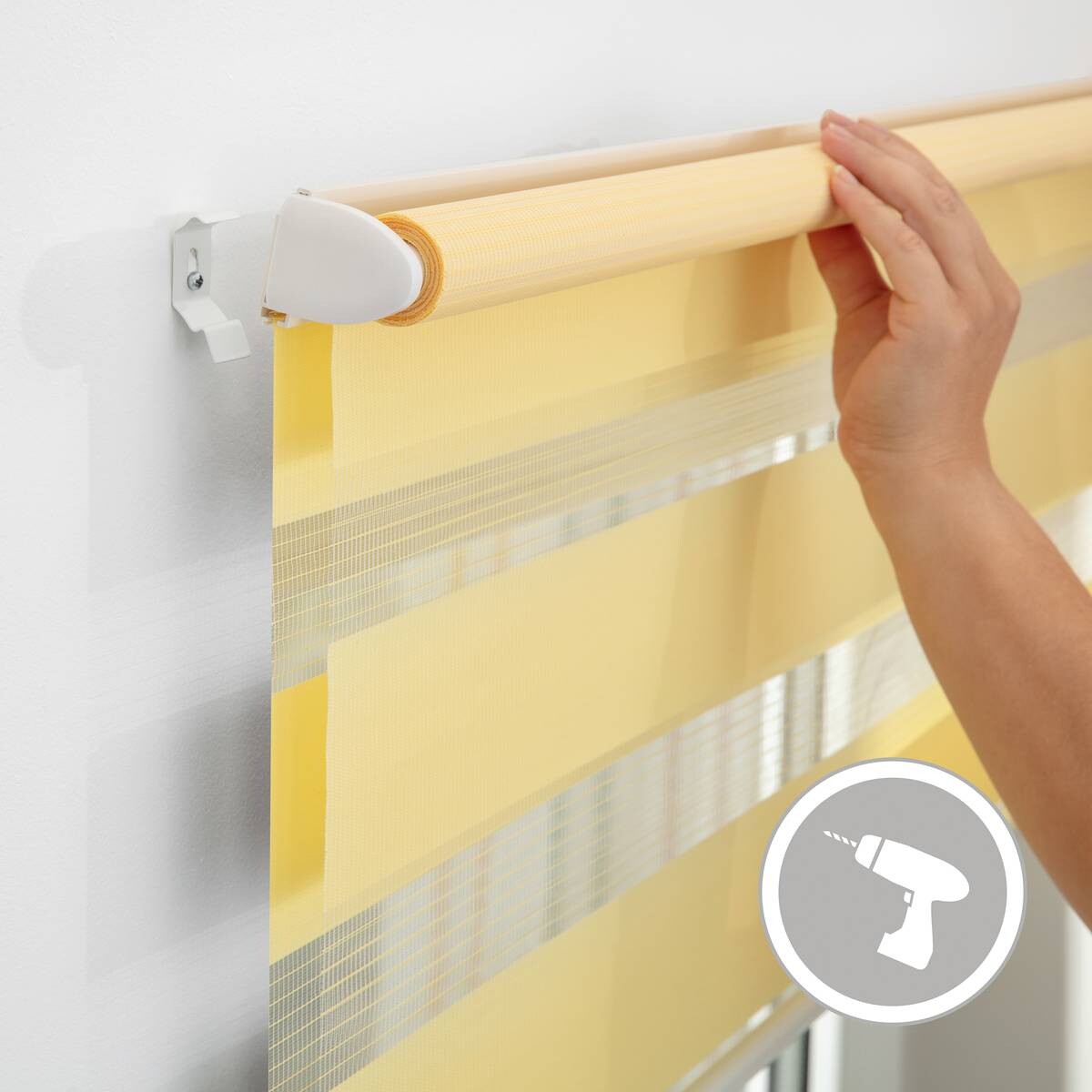 LICHTBLICK Doppelrollo Duo gelb B/L: ca. 50x150 cm