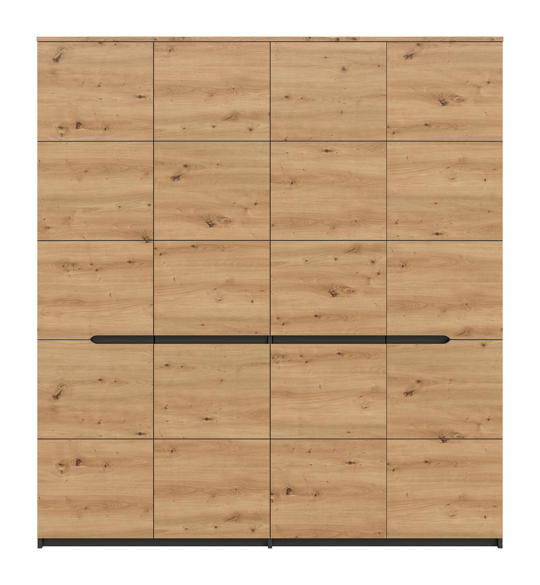 Kleiderschrank CANU basaltgrau Artisan Nachbildung B/H/T: ca. 180x198x59 cm