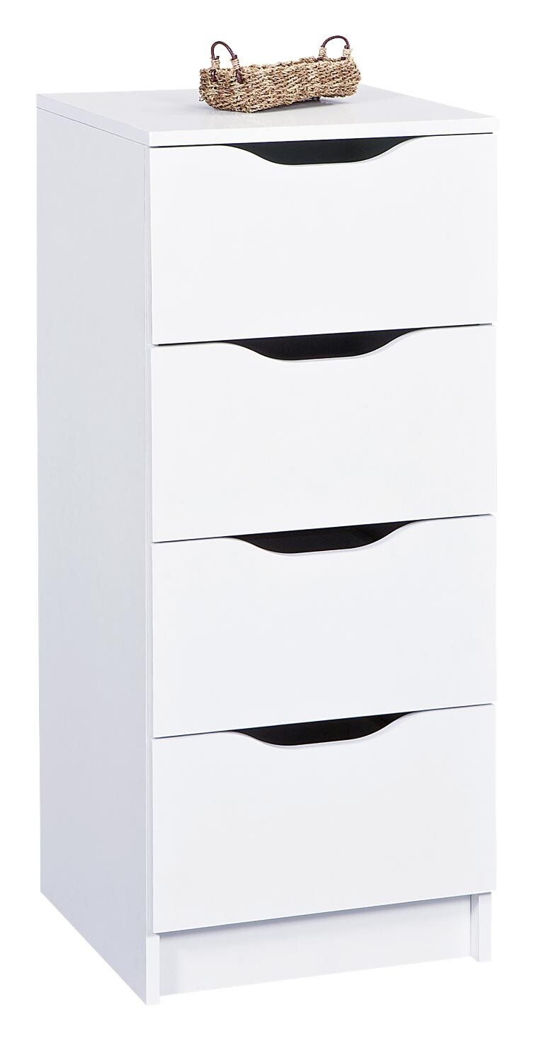 Kommode WESTPHALEN weiß B/H/T: ca. 41x89x41 cm