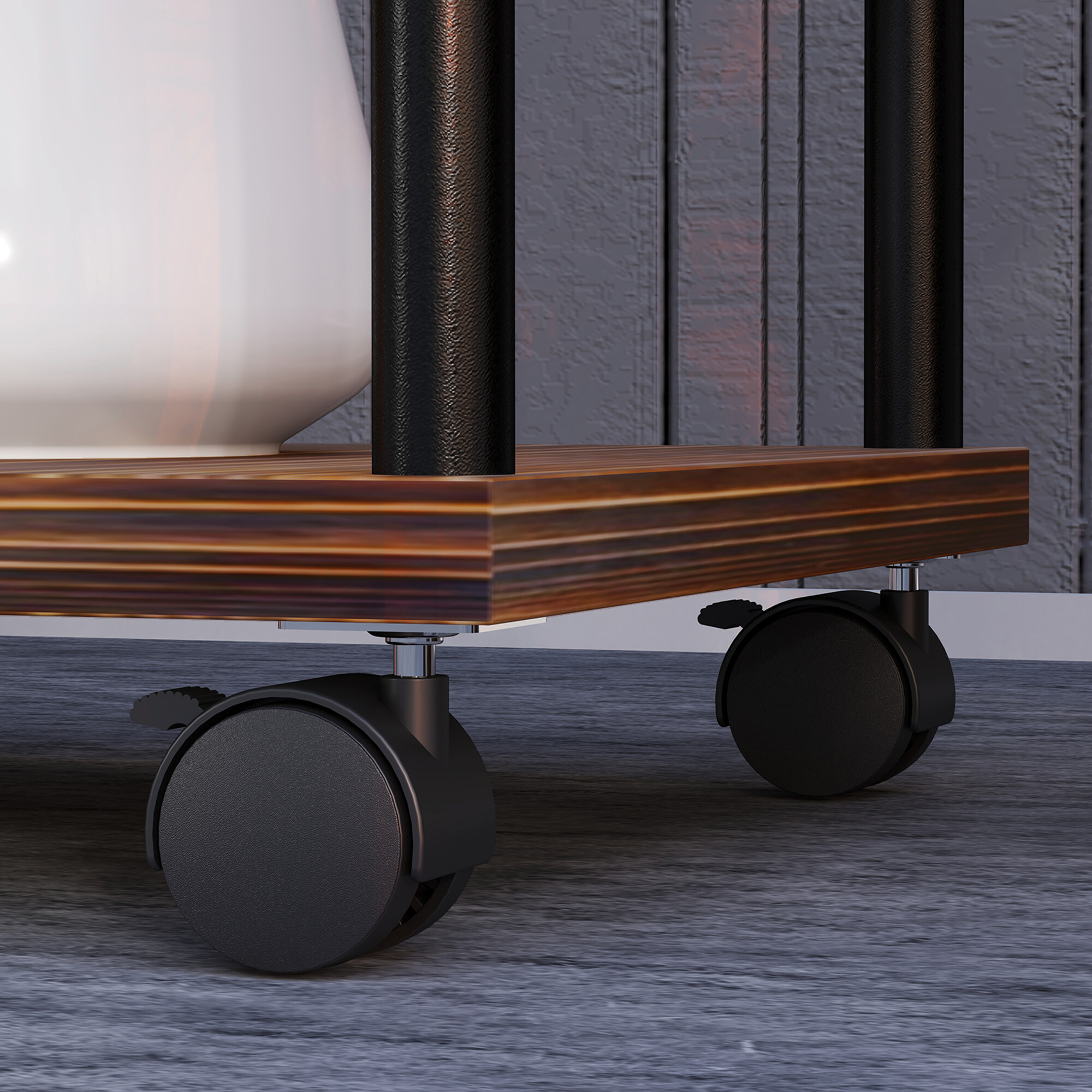 Outsunny Pflanzenständer braun Holz B/H/L: ca. 59x110x59 cm