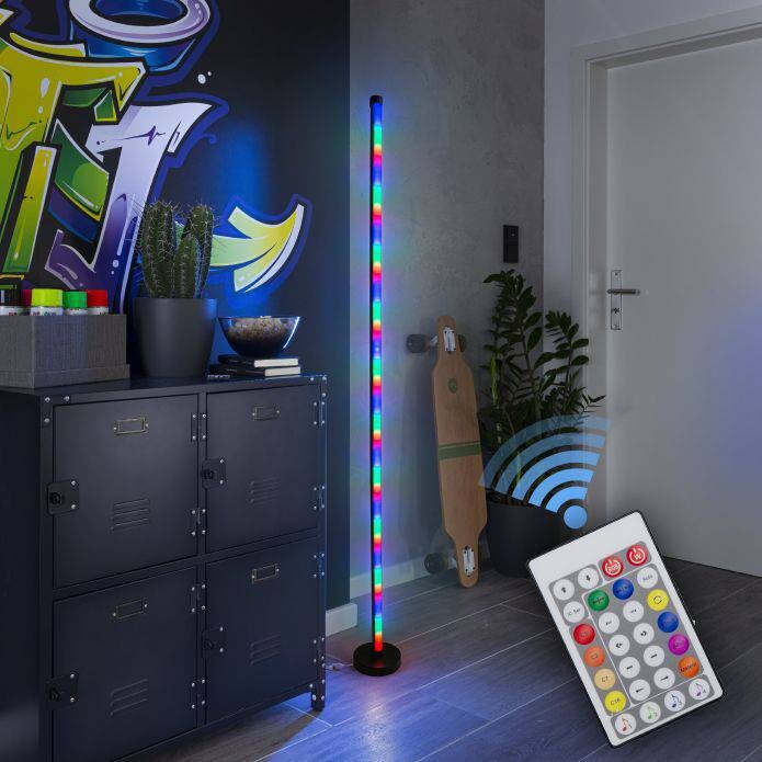 Näve Leuchten LED-Dekostehleuchte NV5269361 bunt Aluminium H/D: ca. 150x3 cm 180 Brennstellen