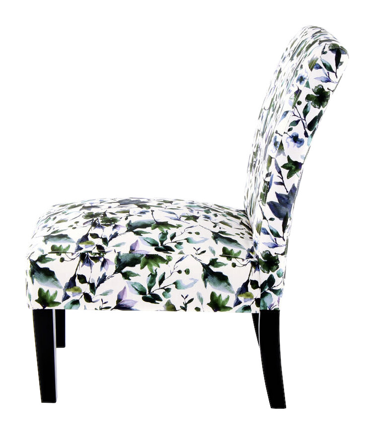 Stuhl Indira 100 grün weiß Microfaser Microfaser B/H/T: ca. 55x92x77 cm