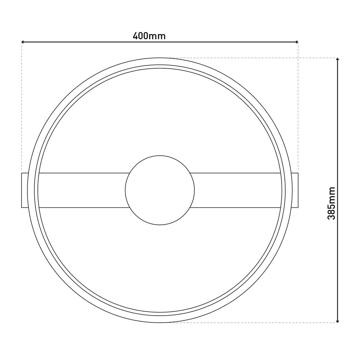 Näve Leuchten Deckenleuchte 1403622 schwarz Kunststoff Metall B/H/T: ca. 38,5x8x40 cm null 2 Brennstellen
