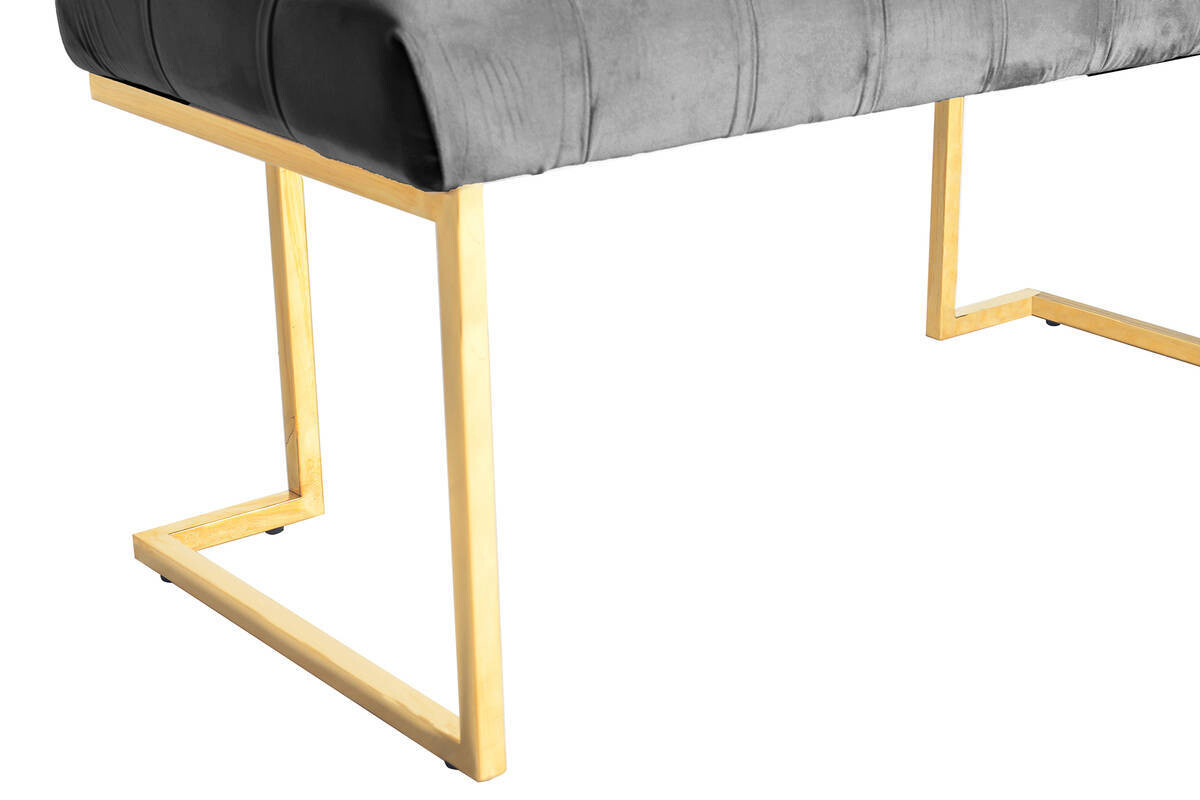 Sitzbank Rare 201 grau B/H/T: ca. 47x48x100 cm