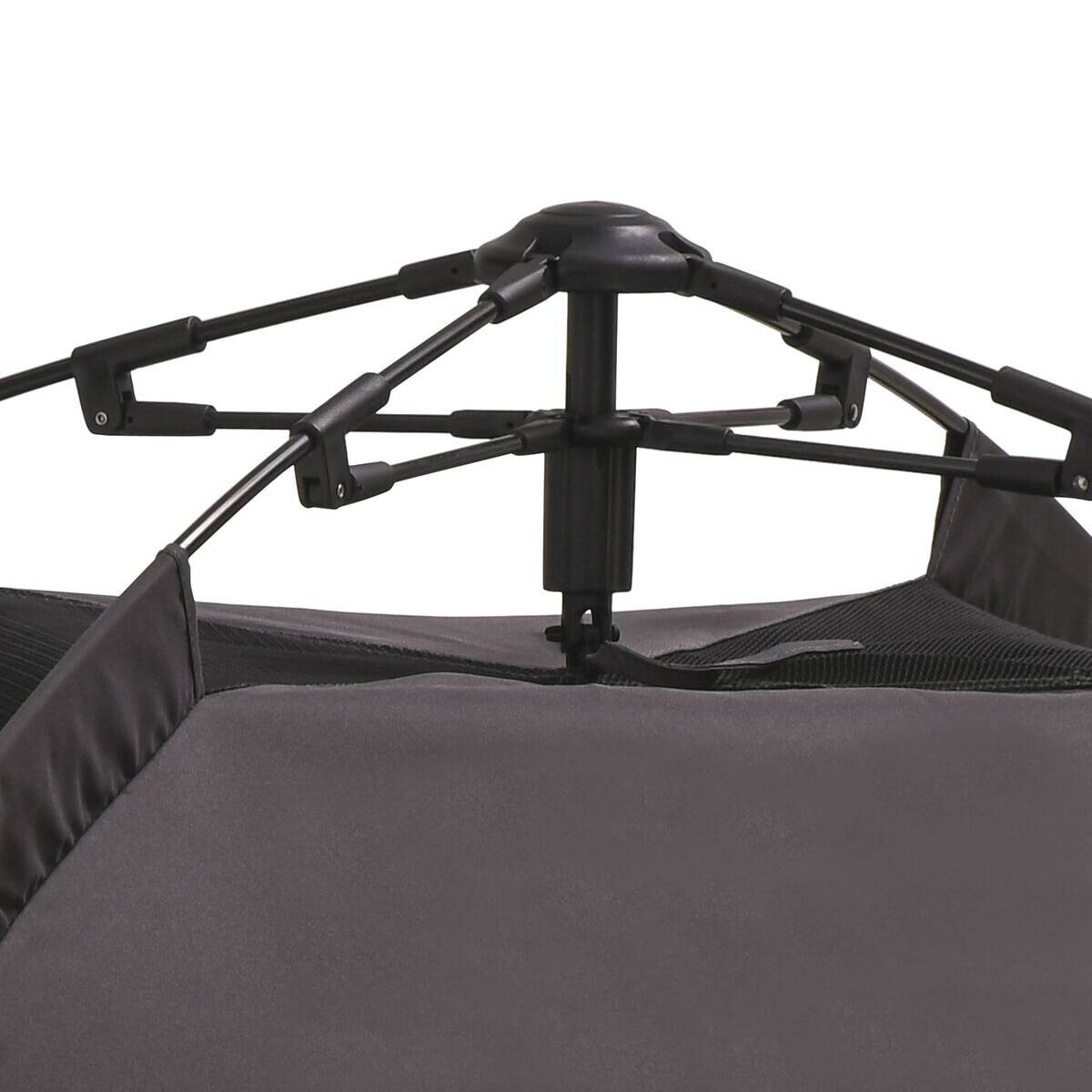 PawHut Haustier-Zubehör dunkelgrau Edelstahl B/H/L: ca. 120x120x106 cm