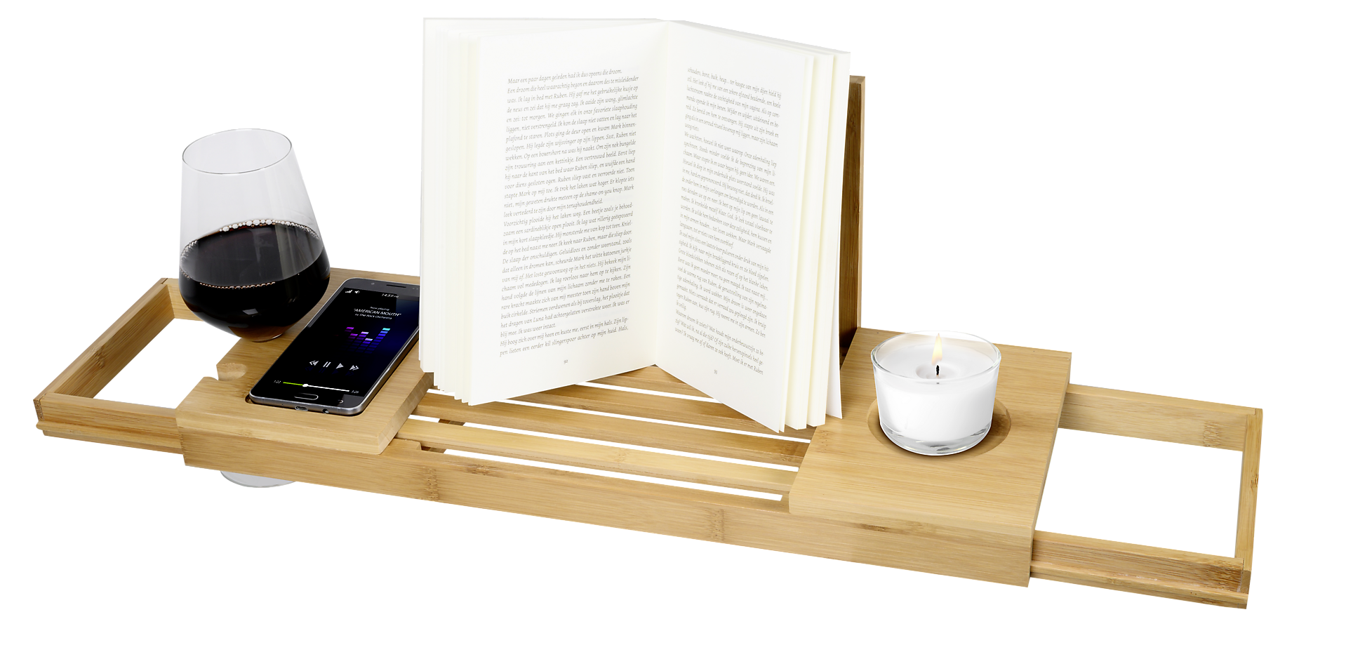 Badewannenablage natur Bambus B/L: ca. 92x18 cm