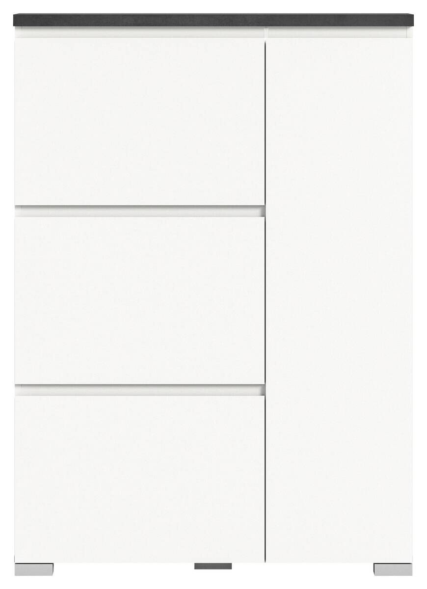 Schuhschrank Shoelove weiß grau B/H/T: ca. 95x130x18 cm Schuhschrank Shoelove weiß grau B/H/T: ca. 95x130x18 cm