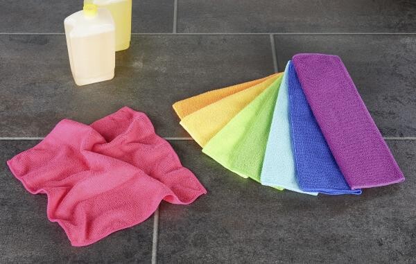 Microfasertücher sortiert