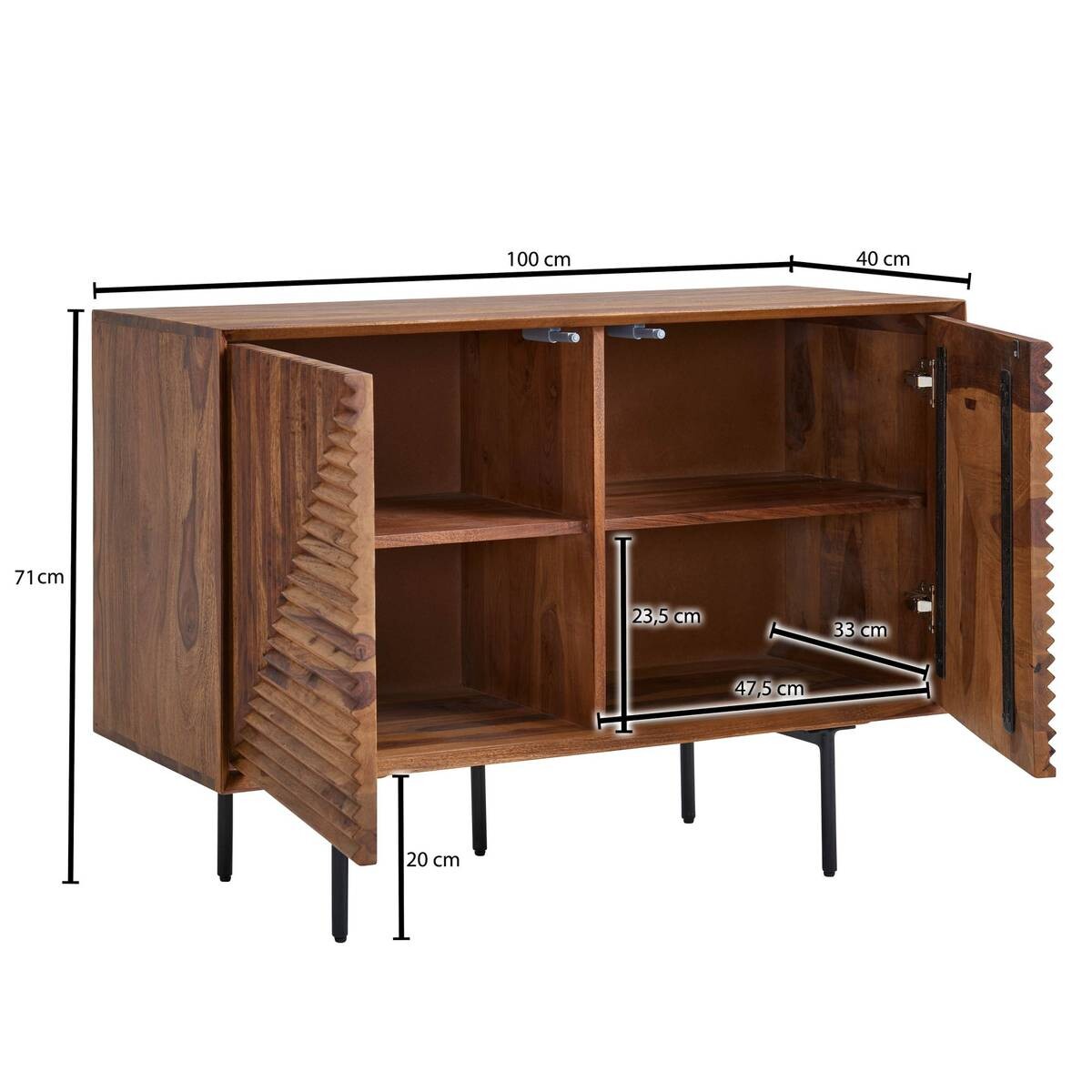 Sideboard rosenholz Nachbildung B/H/T: ca. 100x71x40 cm