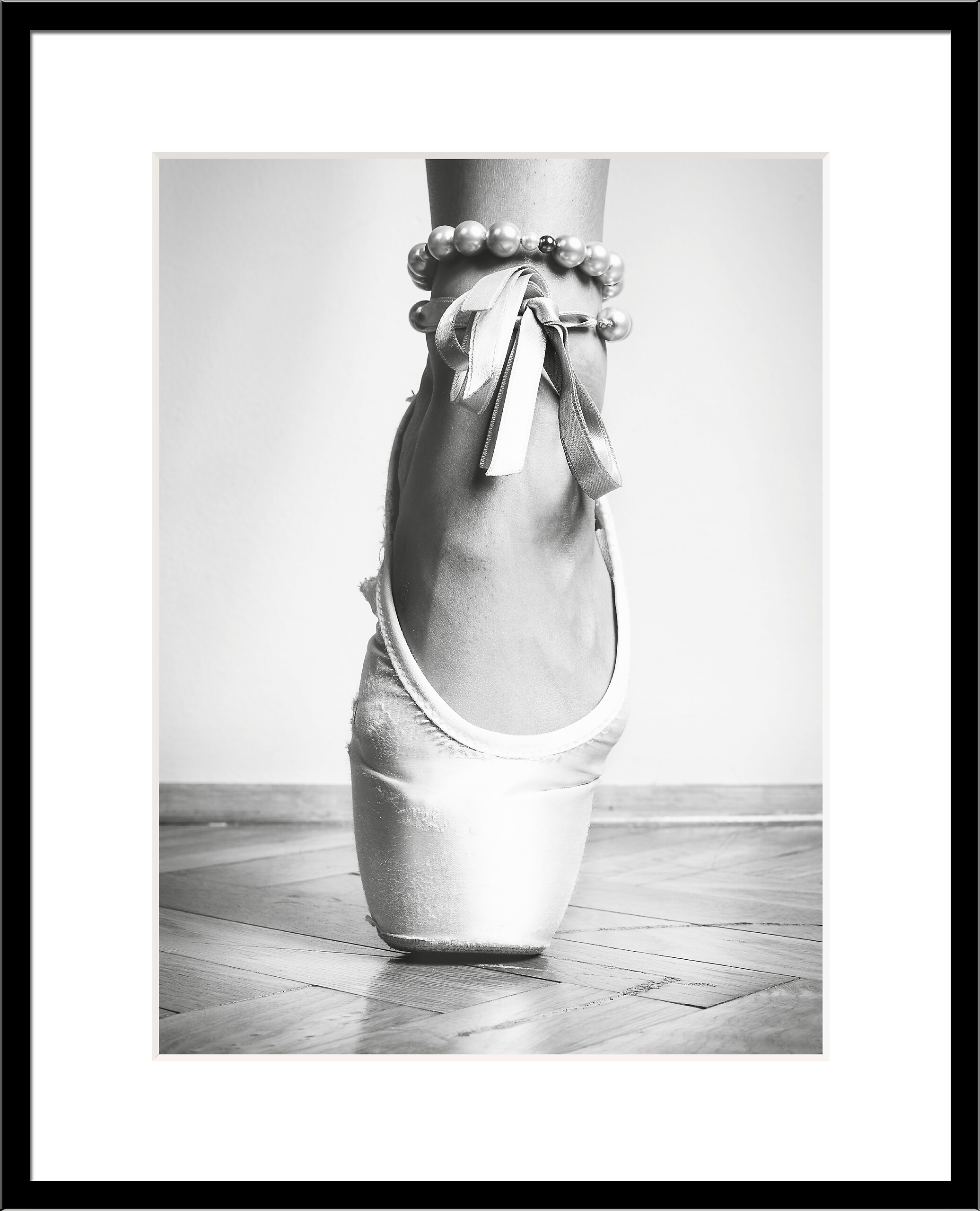 Bilderrahmen schwarz Holz B/L: ca. 40x50 cm