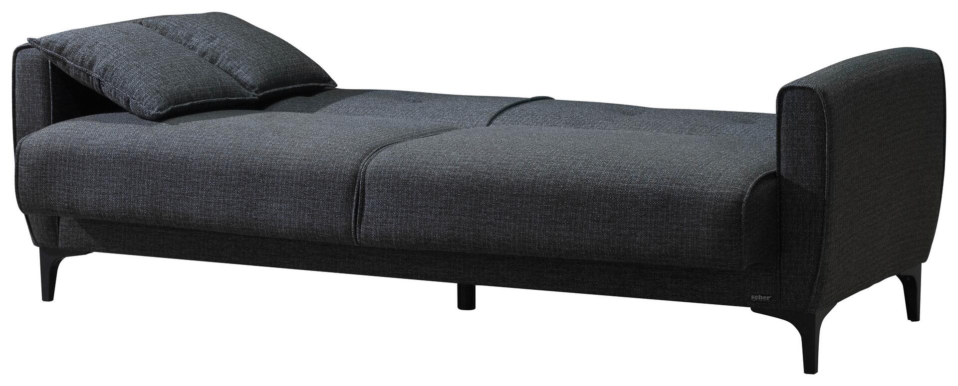 Sofa 3-2-1 San Marino anthrazit Microfaser