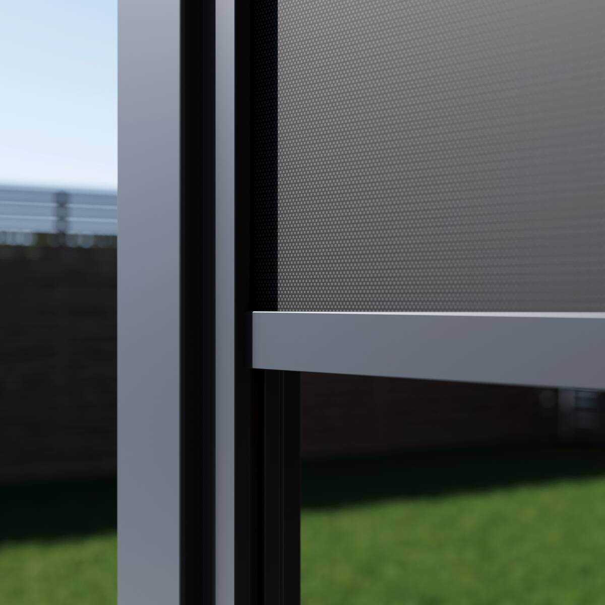 Paragon Outdoor Seitenteil für Pergola Grand Tuscan grau Kunststoff B/H: ca. 340x237 cm