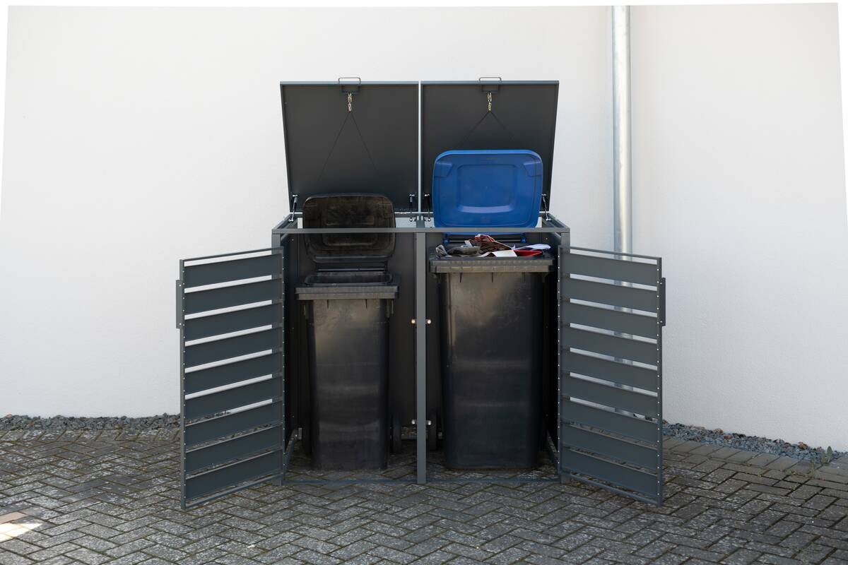 Westmann Mülltonnenbox2-fach Kubus