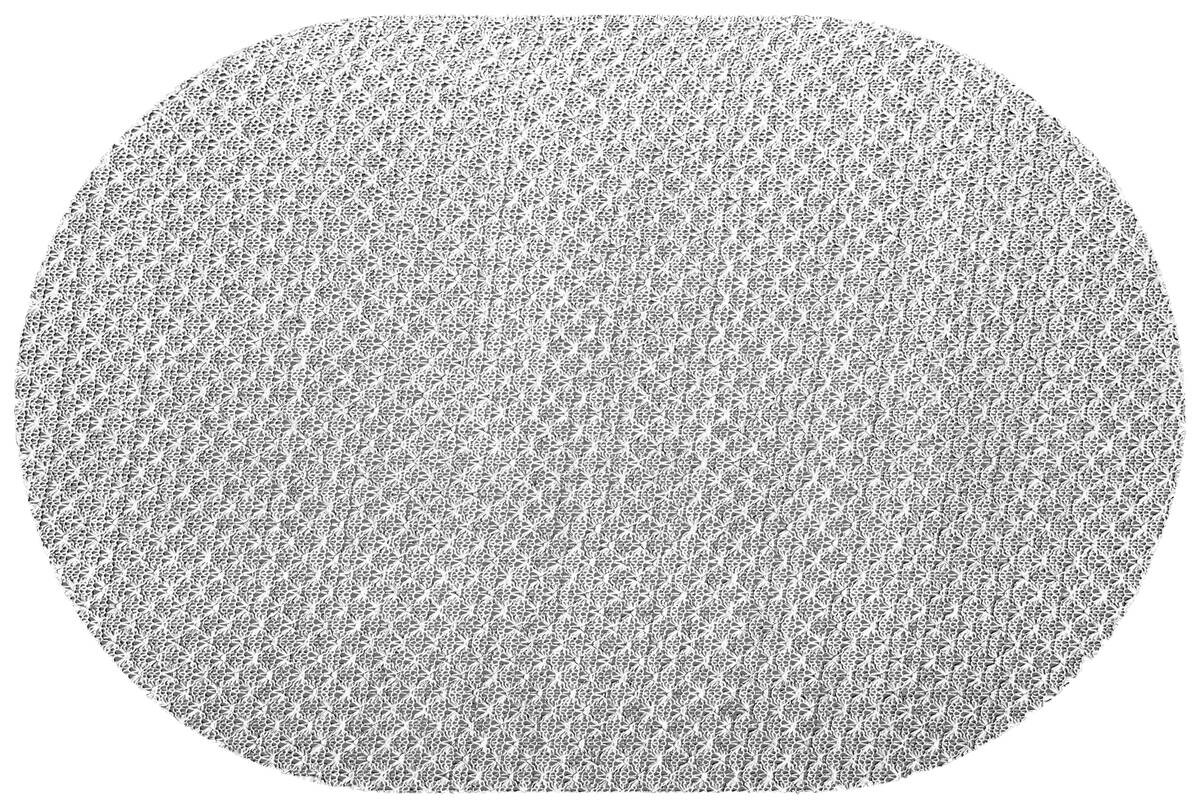 Platzset silber Polyester B/L: ca. 30x45 cm