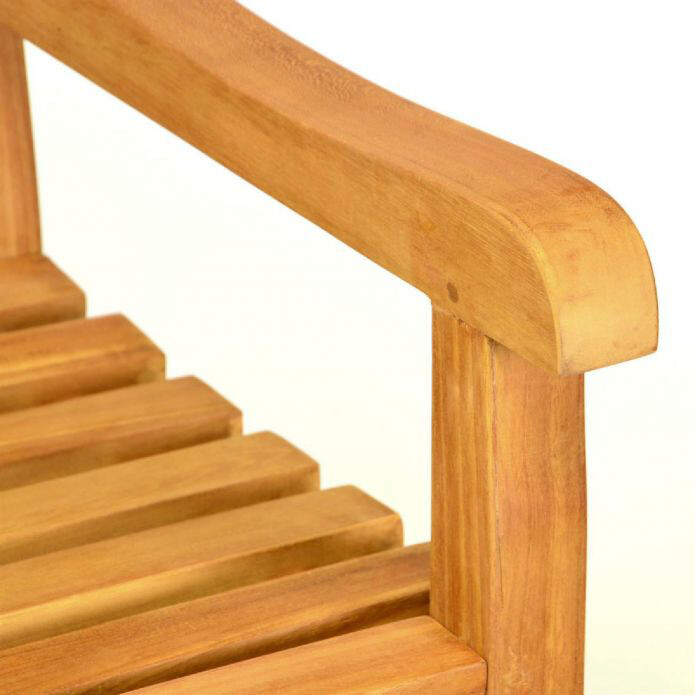 VCM Gartenbank braun Teakholz B/H/L: ca. 62x90x120 cm