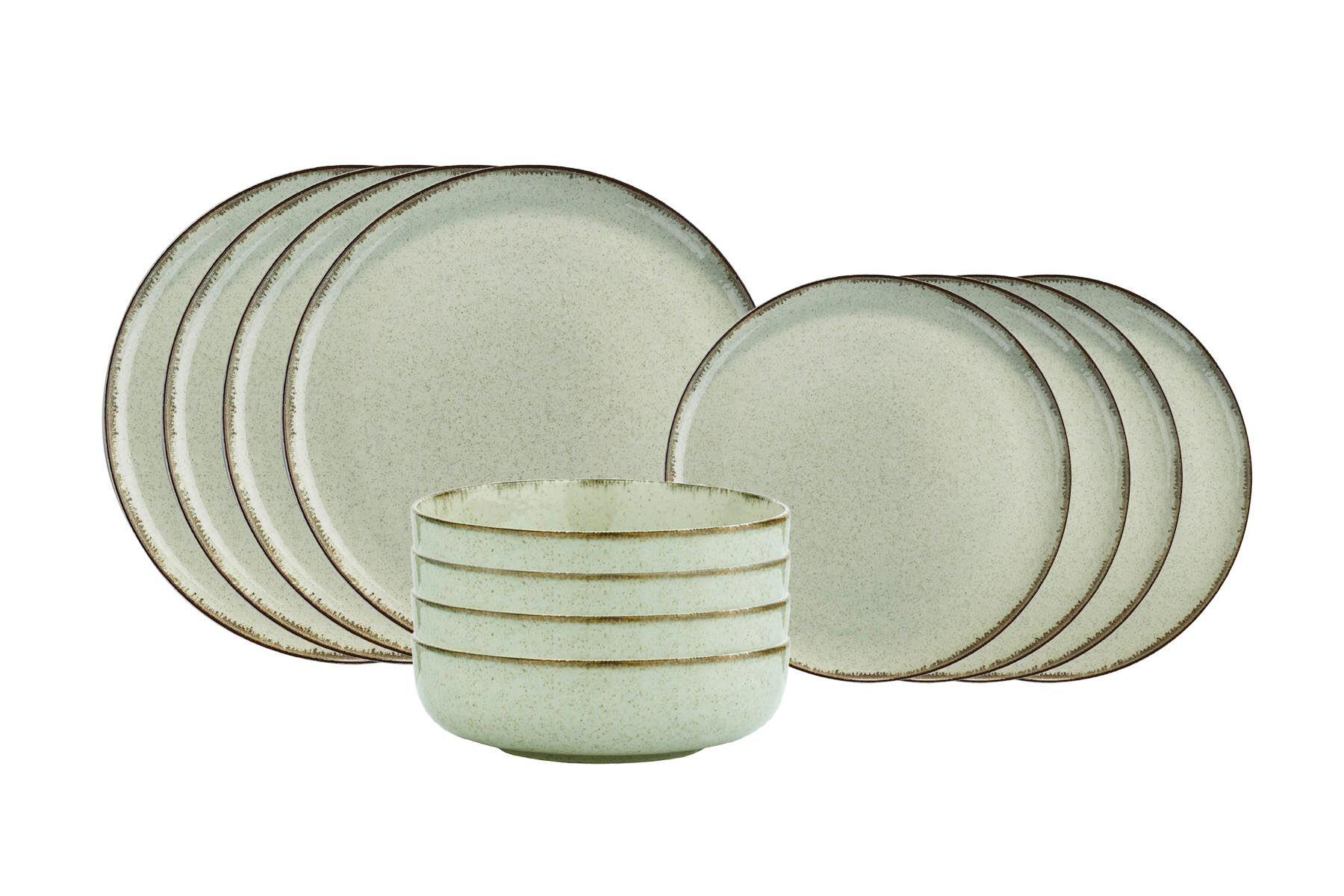 Hermia Concept Kombiservice grün Porzellan 12 tlg.