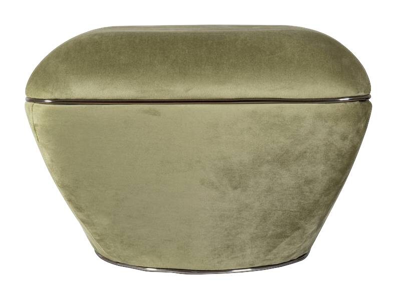 360 Living Hocker Contessa 100 grün Graphit B/H/T: ca. 60x42,5x60 cm