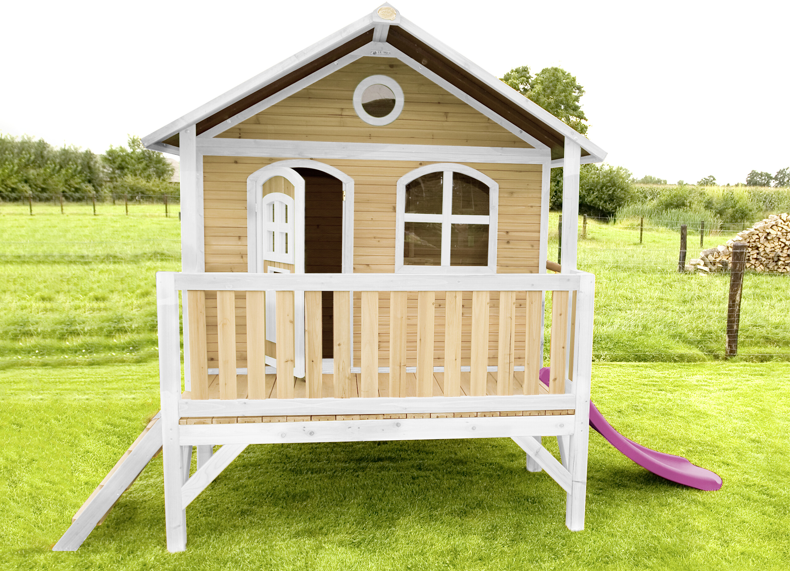 AXI Spielhaus Stef braun B/H/L: ca. 349x233x212 cm