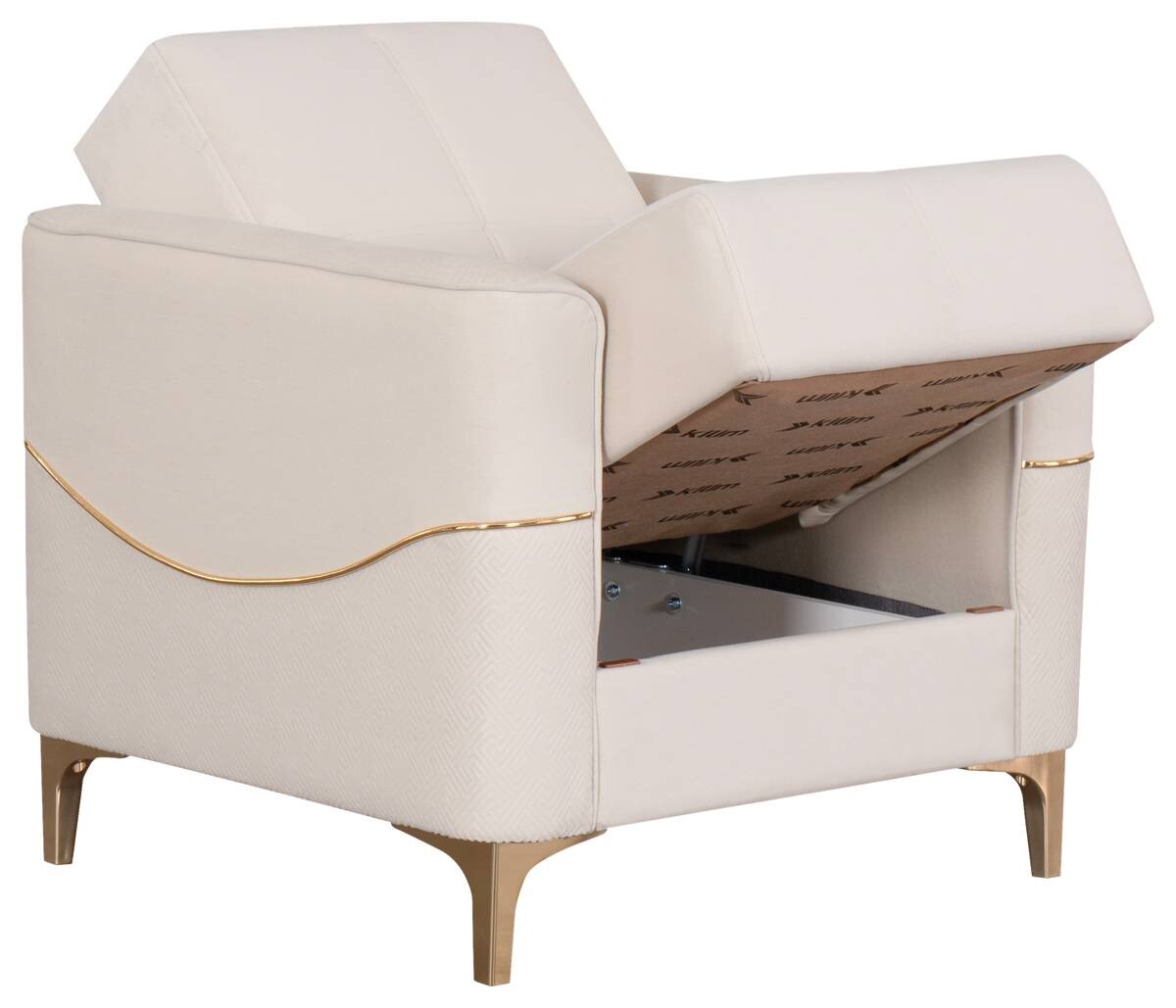 Sofa 3-2-1 Salda beige Microfaser