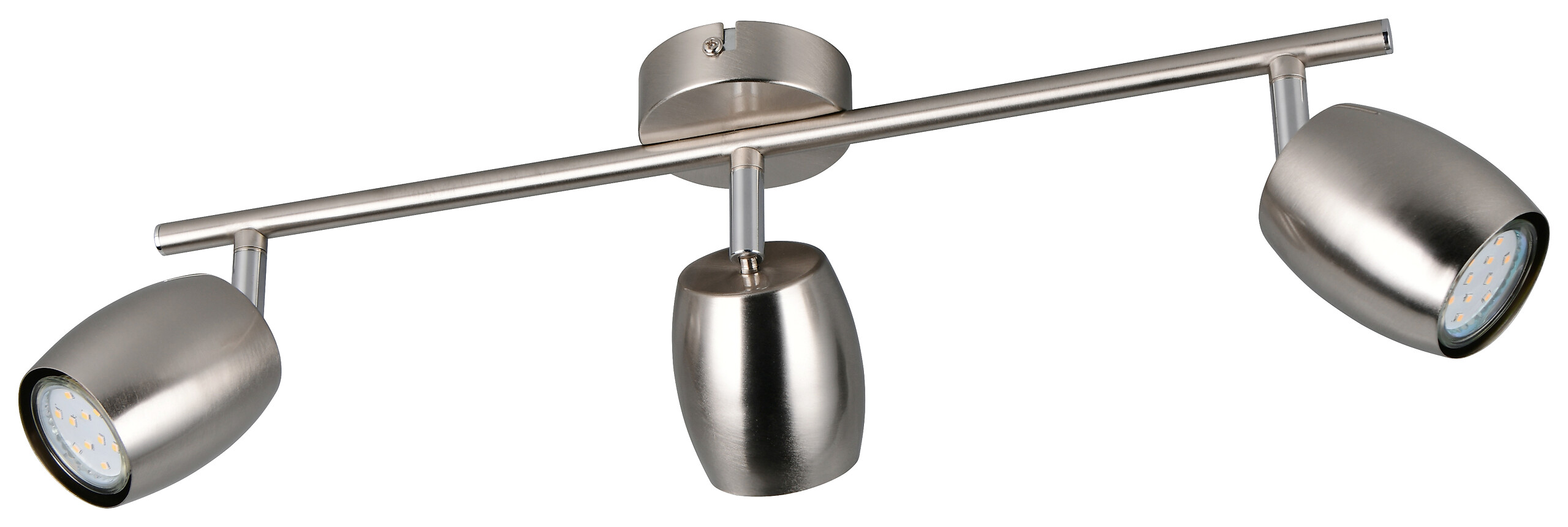 Reality Leuchten Spots Nancy nickel matt Metall B/H/L: ca. 47,5x15,5x8 cm GU10 3 Brennstellen