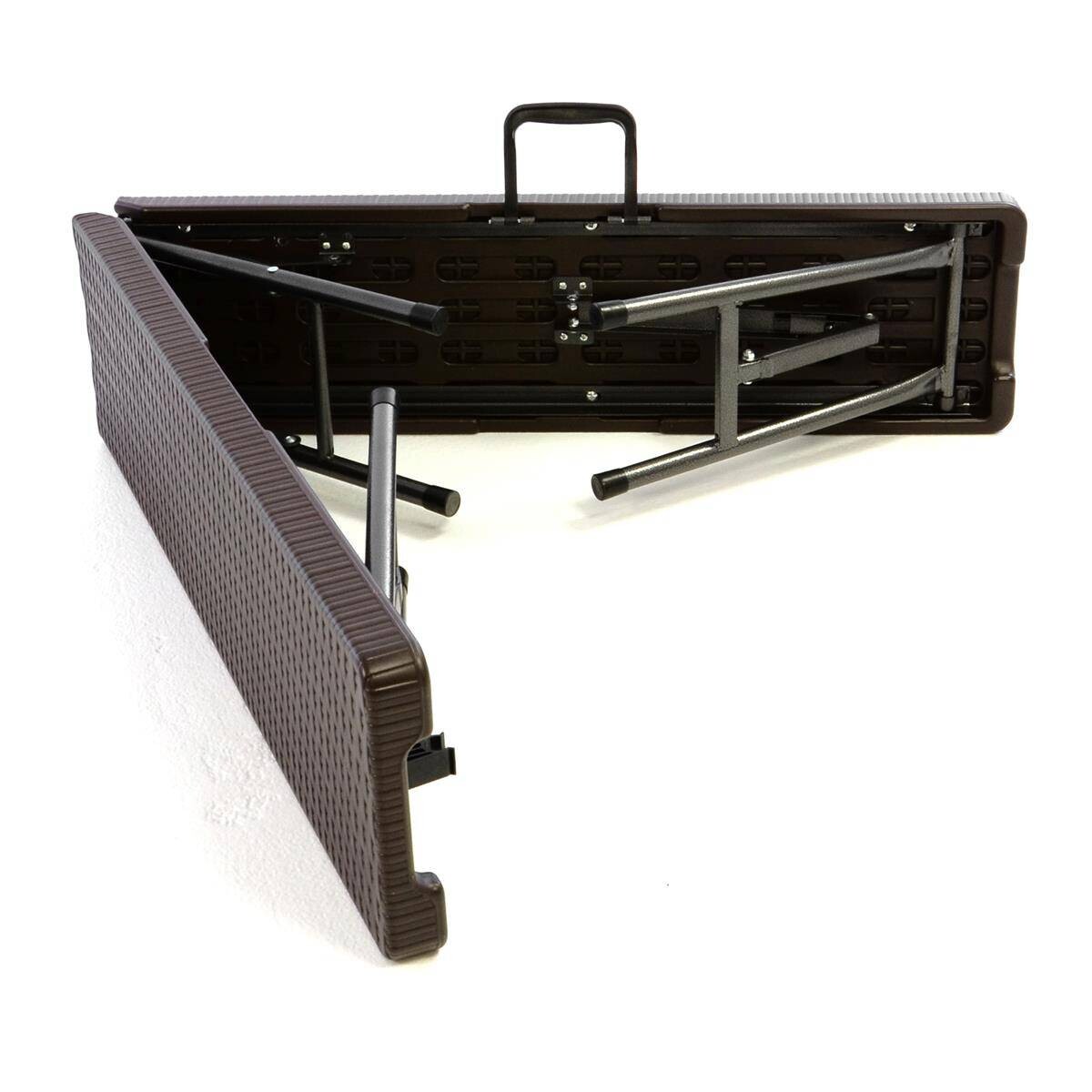 VCM Bierzeltgarnitur braun Metall L: ca. 180 cm