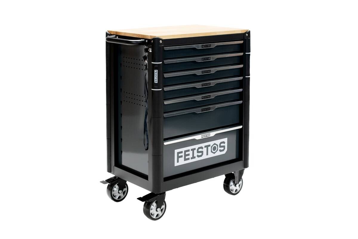 Werkstattwagen Mento schwarz B/H/L: ca. 73x98x48 cm